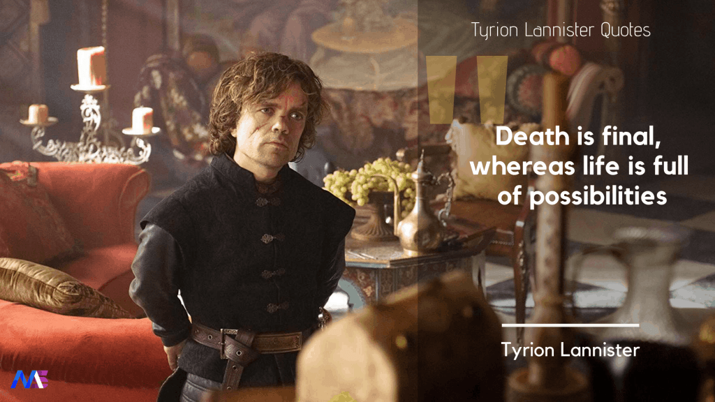 tyrion lannister quotes about death