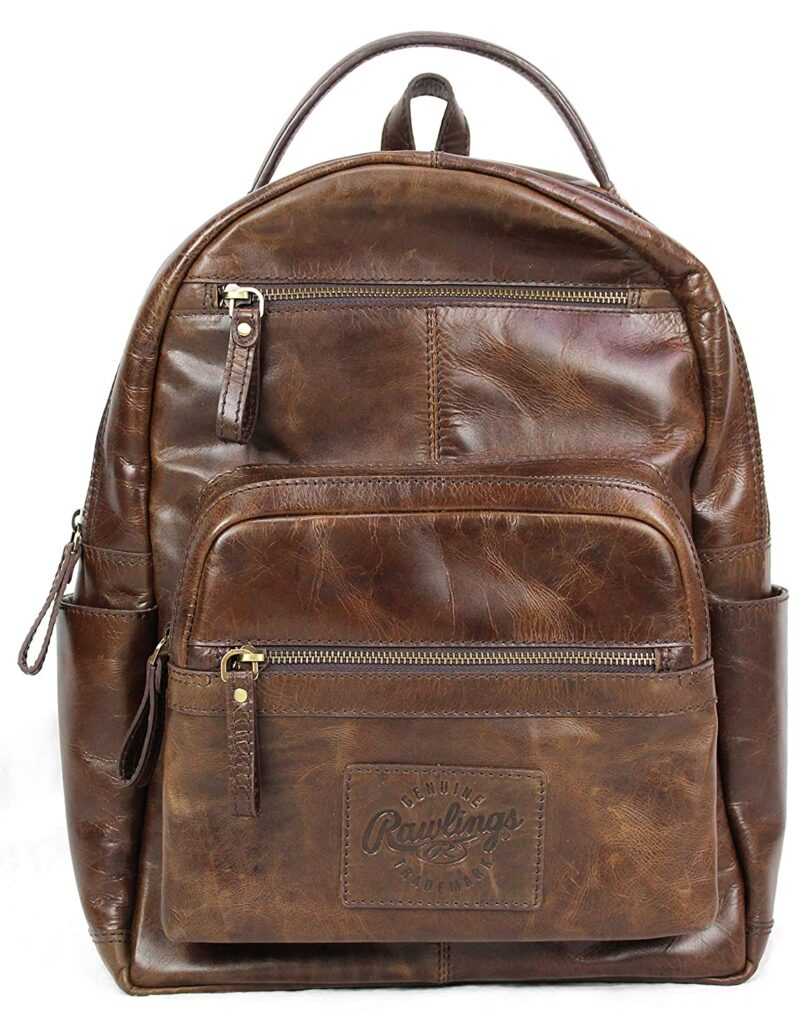 Rawlings Heritage Collection Leather Backpack Black, 15